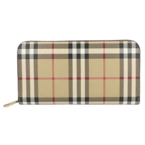Burberry Check Zip Wallet Archive Beige
