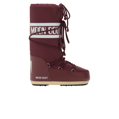 Moon Boot Icon Nylon Boot Burgundy