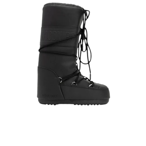 Moon Boot Icon Rubber Black (Women's)
