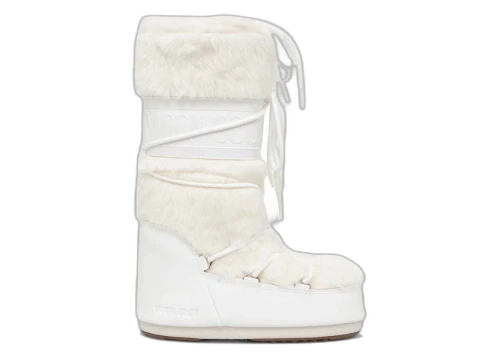 Moon Boot Icon Faux-Fur Boot White