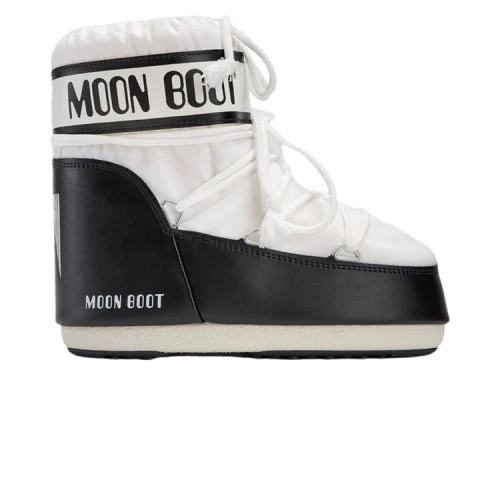 Moon Boot Icon Nylon Low Boot White Black