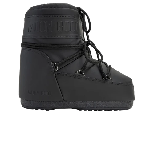 Moon Boot Icon Rubber Low Boot Black