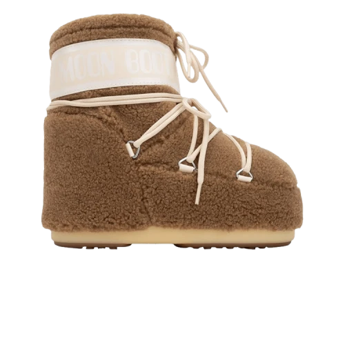 Moon Boot Icon Fleece Low Boot Camel
