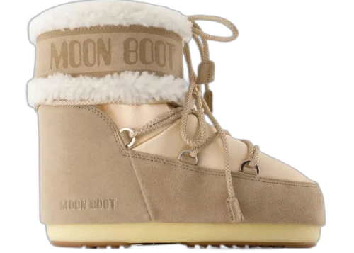 Moon Boot Icon Pearly Plus Boot Low Pale Peach Sand