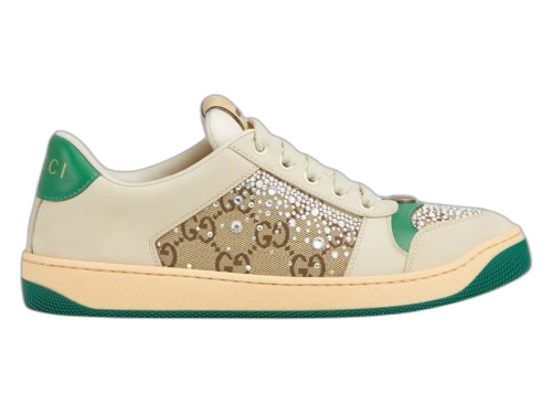 Gucci Screnner Ivory Green Crystals (Women's)