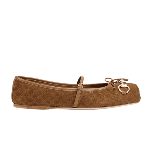 Gucci Horsebit Ballet Flat 'Brown' (Women's)