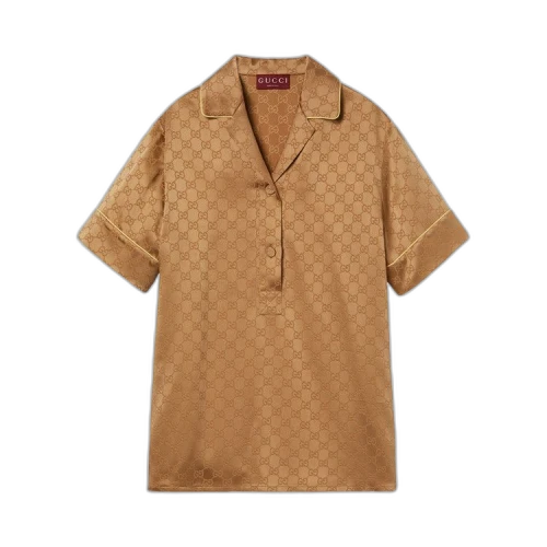 Gucci Satin Shirt 'Coffee'