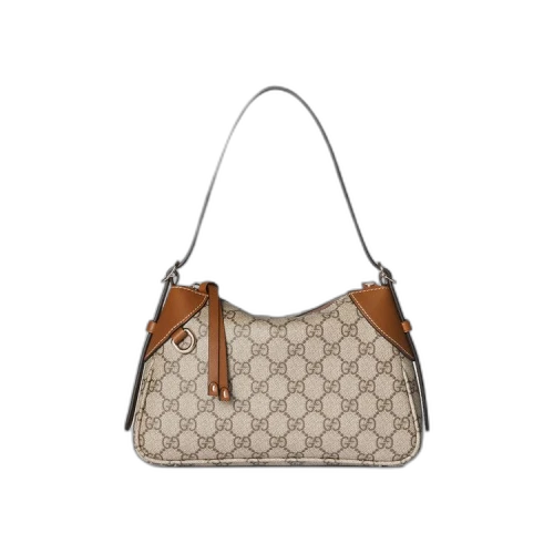 Gucci Emblem Small Shoulder Bag 'Beige'
