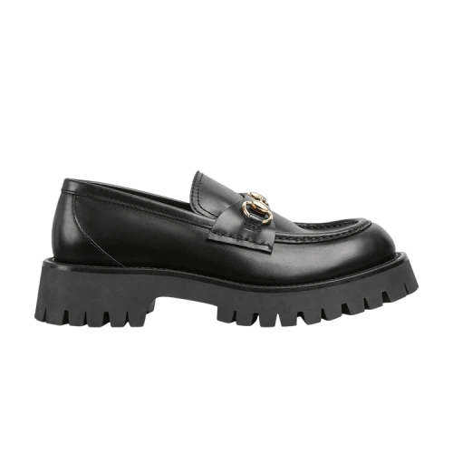 Gucci Lug Sole Horsebit Loafer 'Black' (Women's)