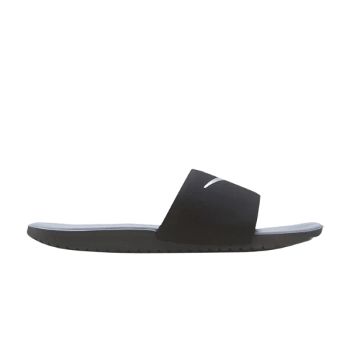 Nike Kawa Slide Black Metallic Silver (GS/PS)