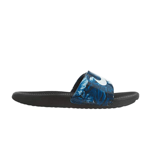 Nike Kawa Slide Print GS 'Black White'