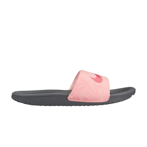 Nike Kawa Slide Print Dark Grey Tropical Pink (GS)
