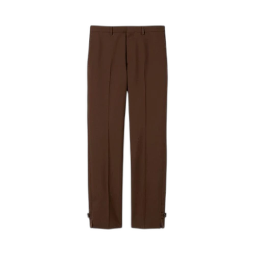 Gucci Embossed Wool Twill Pants 'Chocolate'