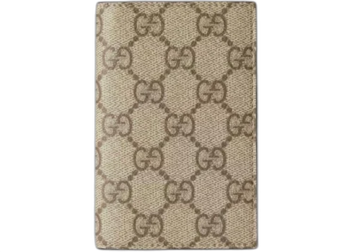 Gucci GG Emblem Bi-fold Card Case Beige