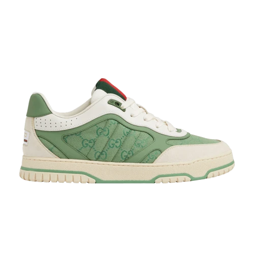 Gucci Re-Web Sneaker 'GG Canvas - Ivory Green'