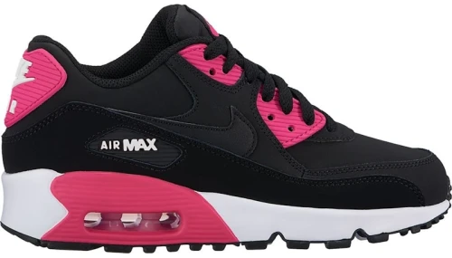 Nike Air Max 90 Leather Black Pink Prime (GS)