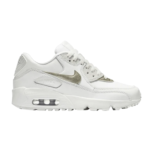 Nike Air Max 90 White Metallic Gold Star (GS)