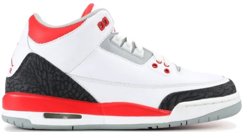 Jordan 3 Retro Fire Red (2007) (GS)