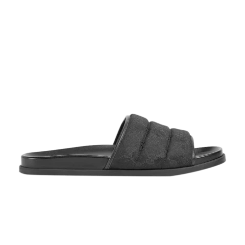 Gucci Slide Sandal 'GG Canvas - Black'