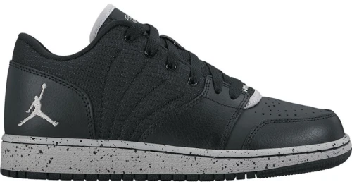 Jordan 1 Flight 4 Low Black Wolf Grey (GS)