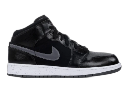 Jordan 1 Mid Premium Black Dark Grey (GS)