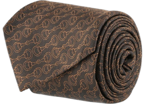 Gucci Silk Jacquard Tie Bron