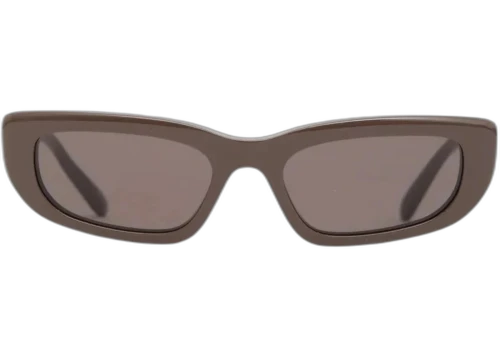Balenciaga Women's Palma Rectangle BB0516S Sunglasses Taupe