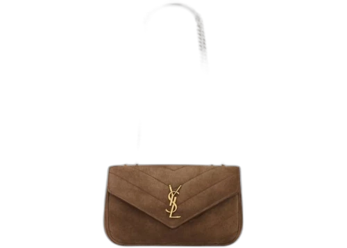 Saint Laurent Loulou Small Brown Coffee
