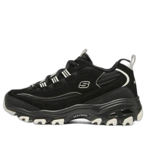 Skechers D'Lites Zip Along Shoes 'Black' (Women's)
