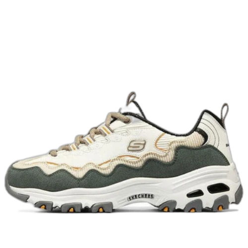 Skechers D'Lites - Biggest Fan Shoes 'White Olive Green' (Women's)