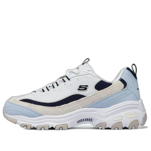 Skechers D'Lites Varsity Spirit Shoes 'White Blue Black' (Women's)