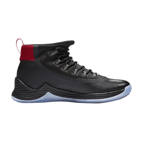 Jordan Ultra Fly 2 Black/Metallic Silver-Gym Red