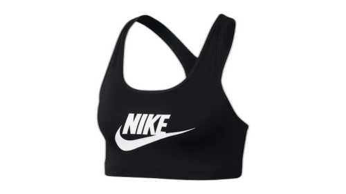 Nike Women's Swoosh Logo Training Sports Bra Black