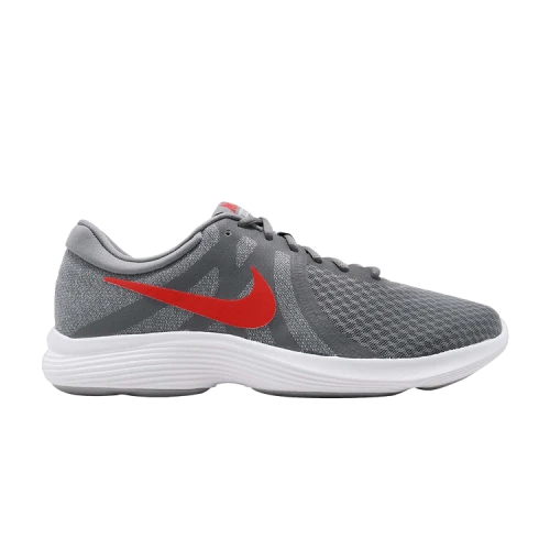 Nike Revolution 4 'Cool Grey Habanero Red'