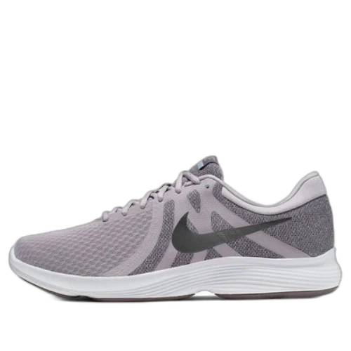 Nike Revolution 4 Breathable Shock Absorption Non-Slip Low Tops Gray