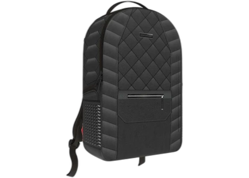 Sprayground Black Biker Quilt Cargo Backpack Black/Grey