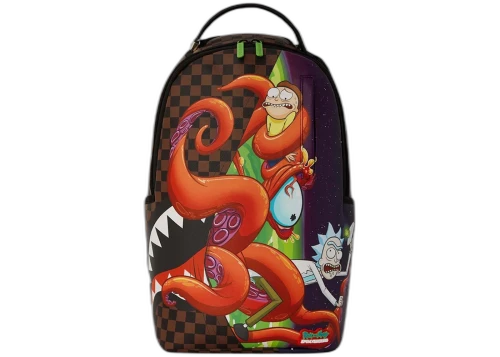 Sprayground x Rick & Morty Stuck In A Pickle (DLXV) Backpack Brown/Red/Green