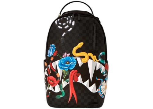 Sprayground Snake On A Bag Jardin D'Eden Backpack Black/Red