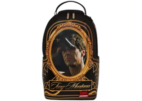 Sprayground Scarface I See Every Move Binoculars Tony Montana Backpack Black/Gold