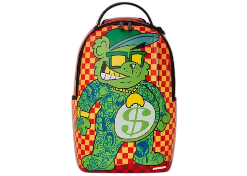 Sprayground Tatted Money Bear DLXSV Backpack Orange