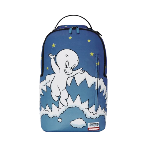 Sprayground Casper Clouds Shark Dlxsr Backpack 'Blue'