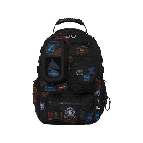 Sprayground James First Class I Got These Stamps Backpack 'Multicolor'