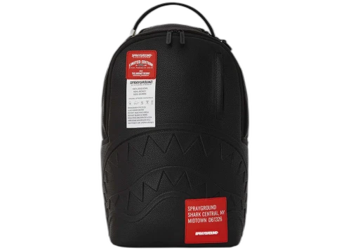 Sprayground Shark Central Care Label DLXSV Backpack Black
