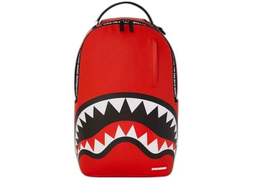 Sprayground Shark Central Holdin Down The City DLXSV Backpack Red/Black