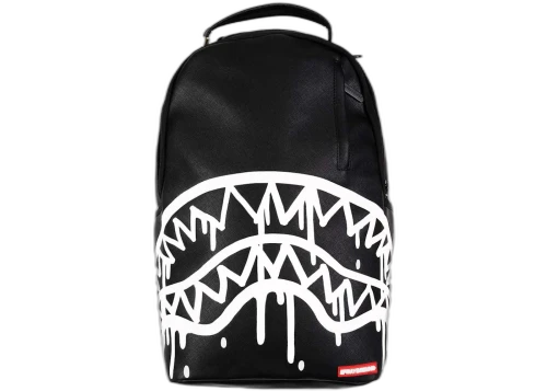 Sprayground Drip Shark Central DLXSV Backpack Black/White
