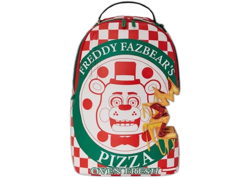 Sprayground x Five Nights at Freddy's Pizza Takeout (DLXV) Backpack Red/White/Green