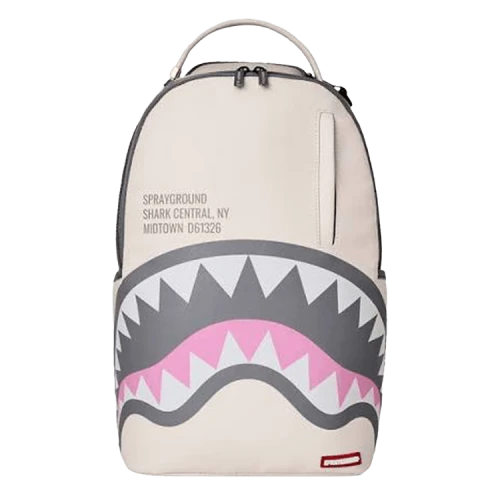 Sprayground Shark Central Rose DLXSV Backpack White/Black