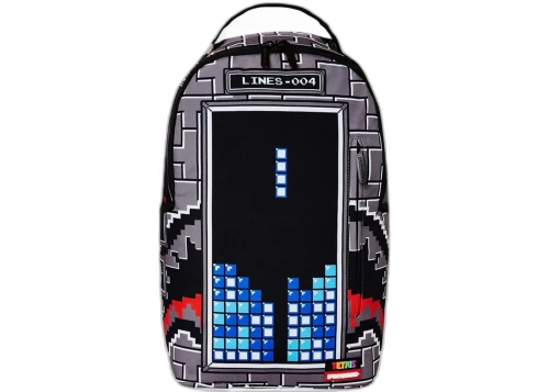 Sprayground x Tetris Shark Stacker (DLXSR) Backpack Grey
