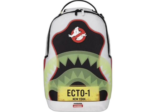 Sprayground Ghostbusters Ecto Shark Backpack White