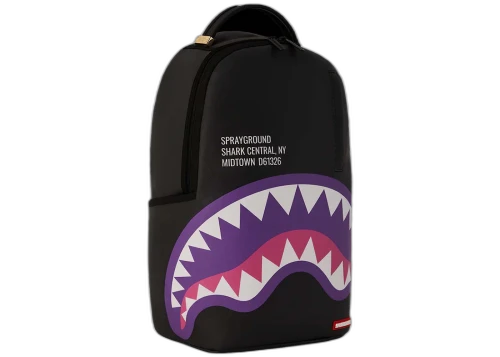 Sprayground Shark Central Purple DLXSV Backpack Black/Violet